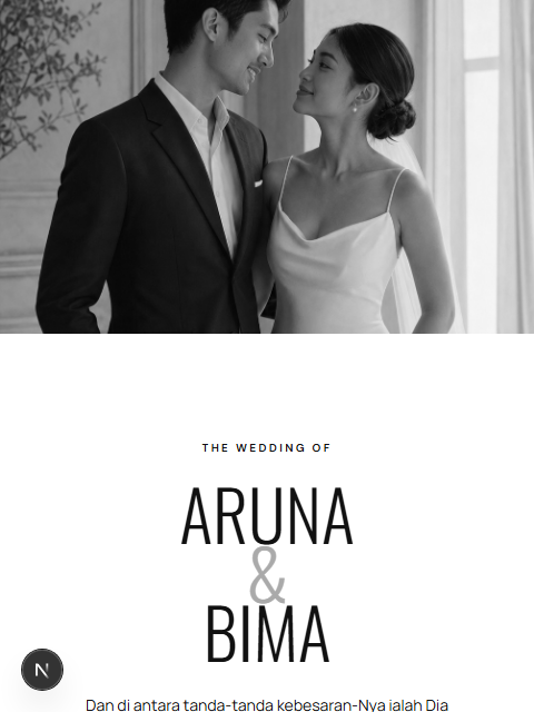 Preview Wedding Modern Black White