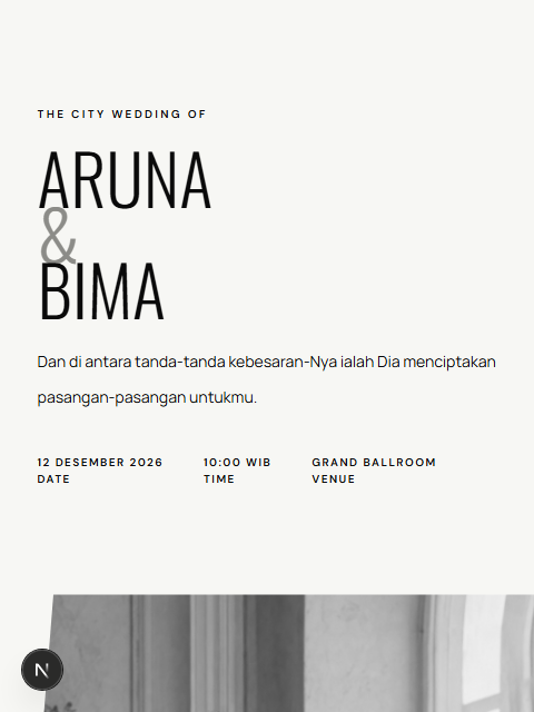 Preview Wedding Modern Urban
